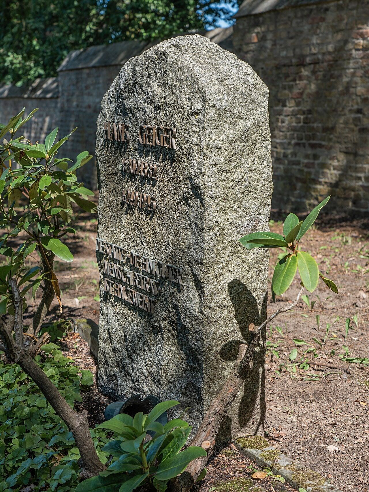 Grabstätte von Johannes „Hans“ Wilhelm Geiger